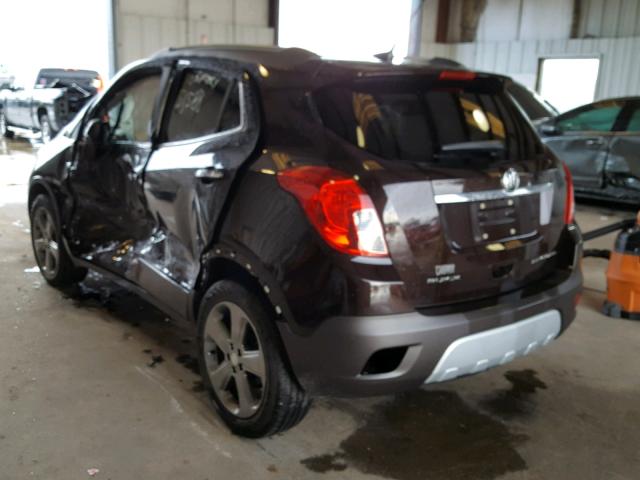 KL4CJBSB8DB084318 - 2013 BUICK ENCORE CON BURGUNDY photo 3