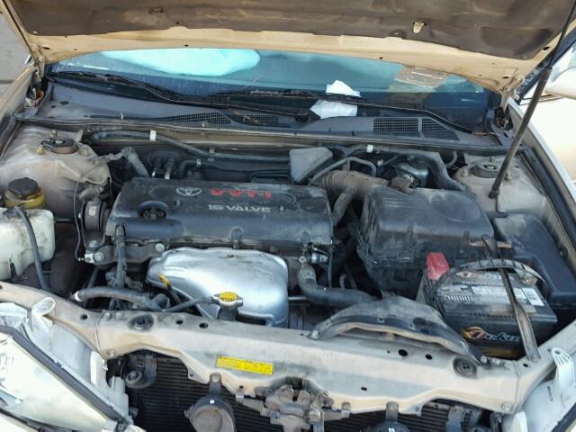 4T1BE32K52U016549 - 2002 TOYOTA CAMRY LE GOLD photo 7