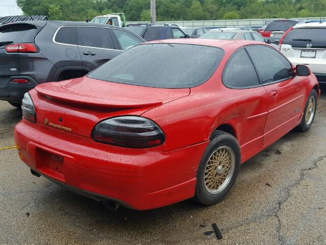 1G2WR1212XF221994 - 1999 PONTIAC GRAND PRIX Червоний фото 4