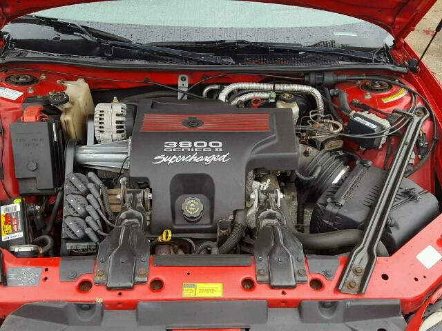 1G2WR1212XF221994 - 1999 PONTIAC GRAND PRIX Червоний фото 7