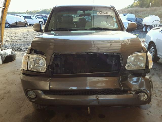 5TBDT48195S482154 - 2005 TOYOTA TUNDRA GRAY photo 9