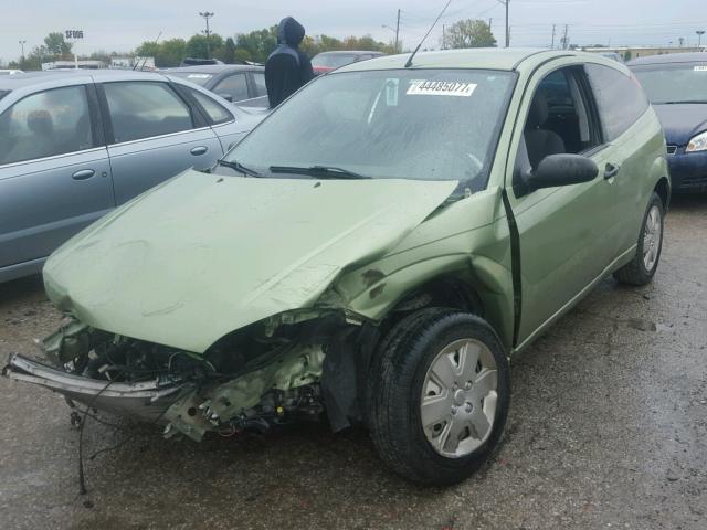 1FAFP31NX7W328282 - 2007 FORD FOCUS ZX3 GREEN photo 1