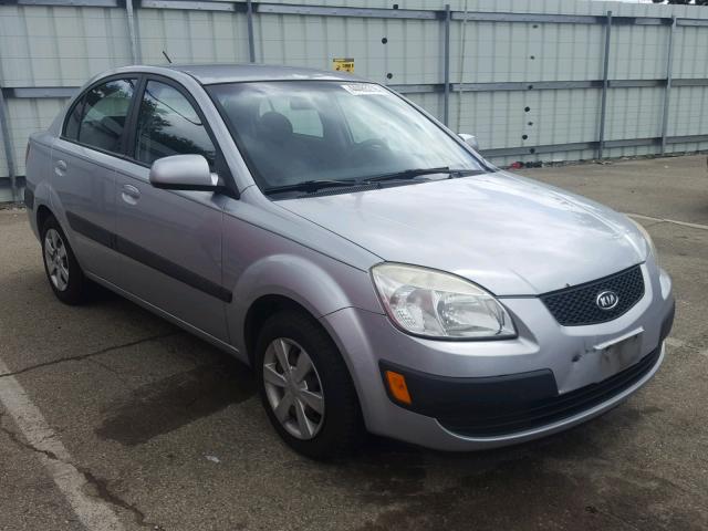 KNADE123266139016 - 2006 KIA RIO GRAY photo 1