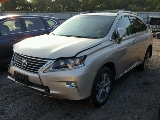 2T2BC1BA7FC001670 - 2015 LEXUS RX 450H TAN photo 2