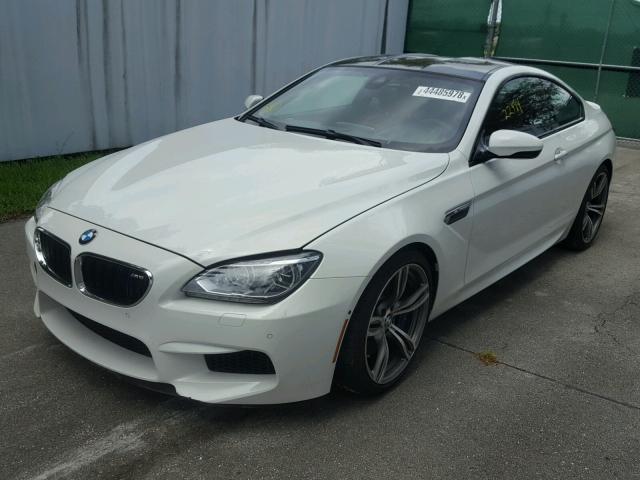 WBSLX9C57ED160518 - 2014 BMW M6 WHITE photo 2