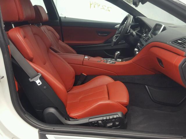 WBSLX9C57ED160518 - 2014 BMW M6 WHITE photo 5