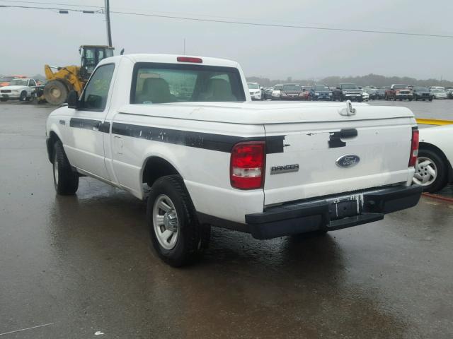 1FTYR10D07PA38962 - 2007 FORD RANGER WHITE photo 3