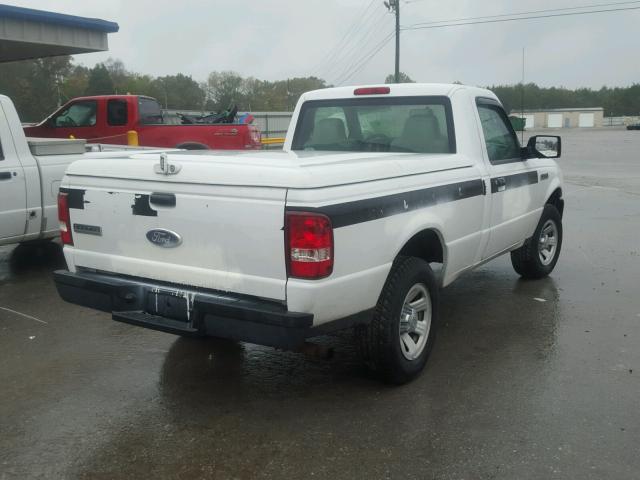 1FTYR10D07PA38962 - 2007 FORD RANGER WHITE photo 4