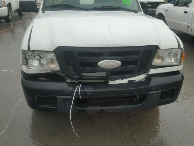 1FTYR10D07PA38962 - 2007 FORD RANGER WHITE photo 9