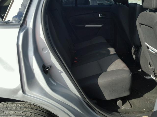 2FMDK3JC5DBC96185 - 2013 FORD EDGE SILVER photo 6