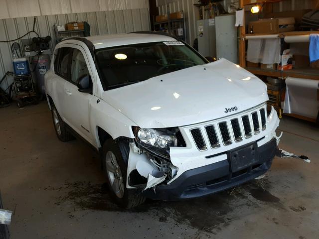 1C4NJDBB0ED800127 - 2014 JEEP COMPASS SP WHITE photo 1
