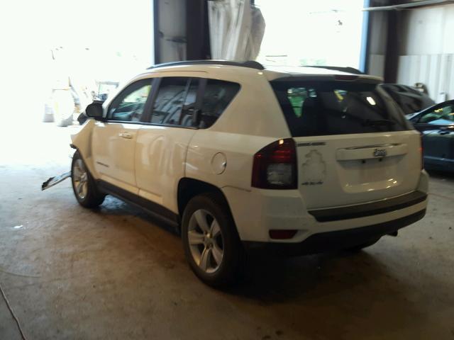 1C4NJDBB0ED800127 - 2014 JEEP COMPASS SP WHITE photo 3