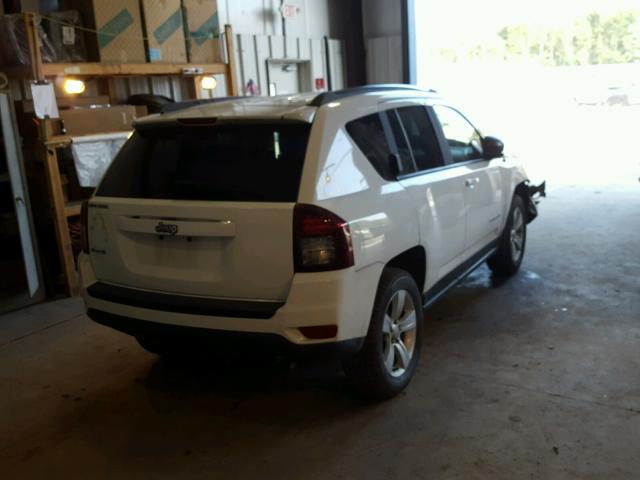 1C4NJDBB0ED800127 - 2014 JEEP COMPASS SP WHITE photo 4