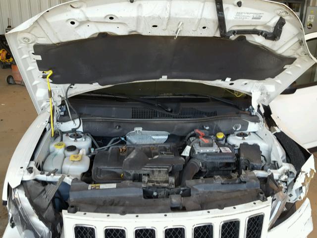 1C4NJDBB0ED800127 - 2014 JEEP COMPASS SP WHITE photo 7