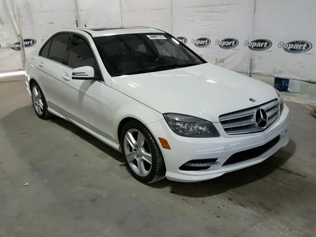 WDDGF5EB8BR143464 - 2011 MERCEDES-BENZ C WHITE photo 1