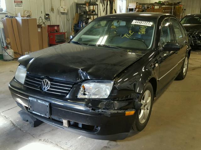 3VWSE69M74M027649 - 2004 VOLKSWAGEN JETTA GLS BLACK photo 2