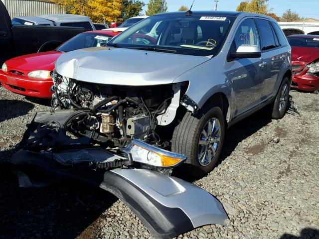 2FMDK4JC1EBA29424 - 2014 FORD EDGE SILVER photo 2