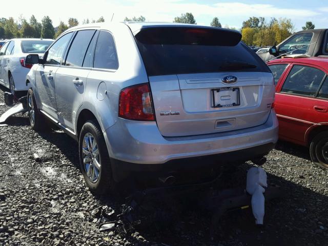 2FMDK4JC1EBA29424 - 2014 FORD EDGE SILVER photo 3