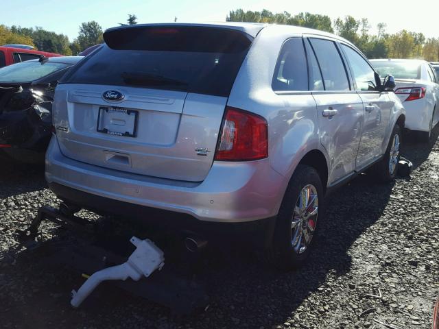 2FMDK4JC1EBA29424 - 2014 FORD EDGE SILVER photo 4