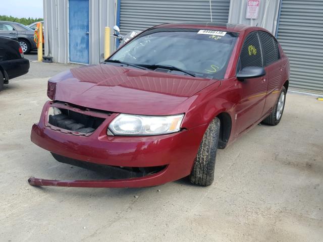 1G8AJ58F96Z155359 - 2006 SATURN ION LEVEL MAROON photo 2
