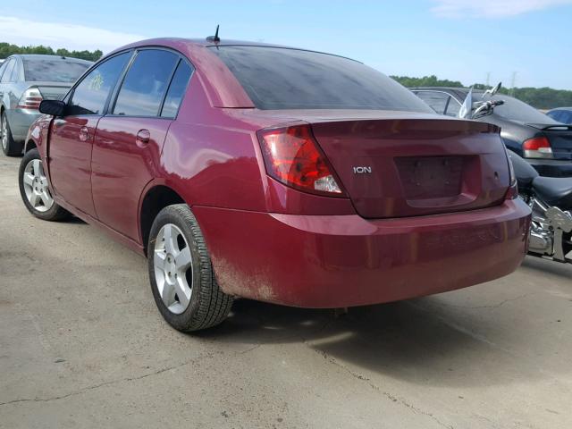 1G8AJ58F96Z155359 - 2006 SATURN ION LEVEL MAROON photo 3