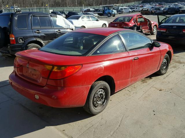 1G8ZN12881Z252460 - 2001 SATURN SC1 RED photo 4