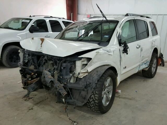 5N1BA08CX9N604333 - 2009 NISSAN ARMADA SE WHITE photo 2