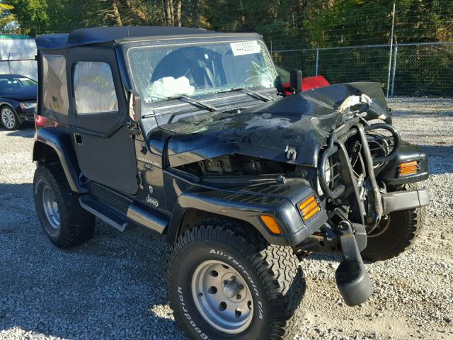 1J4FA49S11P347035 - 2001 JEEP WRANGLER / BLACK photo 1