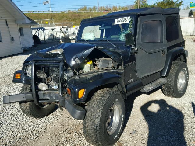 1J4FA49S11P347035 - 2001 JEEP WRANGLER / BLACK photo 2