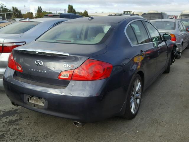 JNKBV61E97M714413 - 2007 INFINITI G35 BLUE photo 4