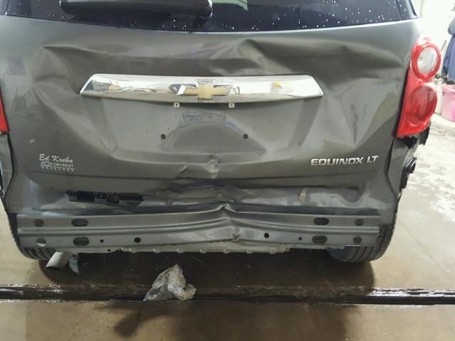 2GNALPEK0D6334919 - 2013 CHEVROLET EQUINOX LT GRAY photo 9