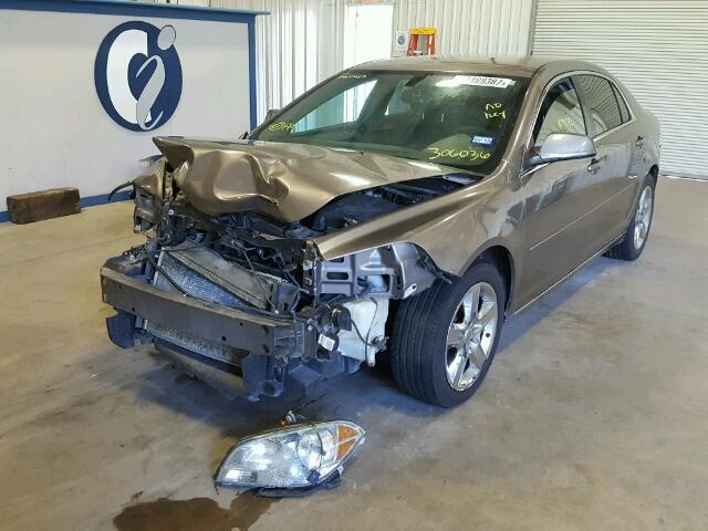 1G1ZC5EB8AF306036 - 2010 CHEVROLET MALIBU 1LT ყავისფერი ფოტო 2