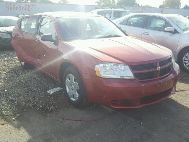 1B3CC4FBXAN198905 - 2010 DODGE AVENGER SX RED photo 1