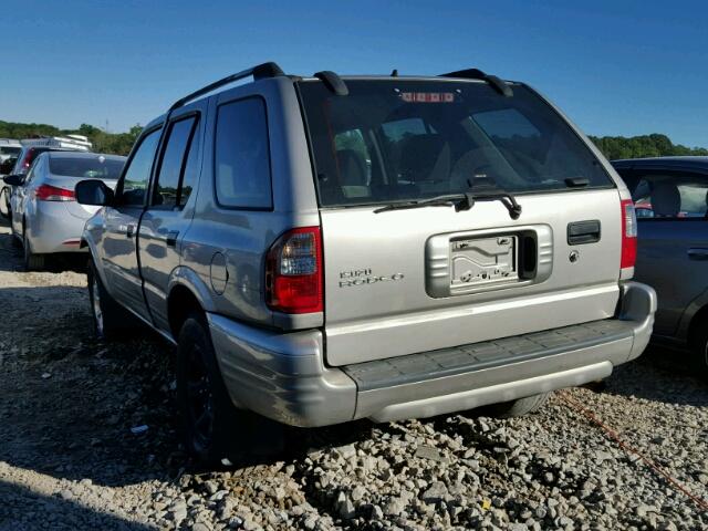 4S2CK58Y544303681 - 2004 ISUZU RODEO SILVER photo 3