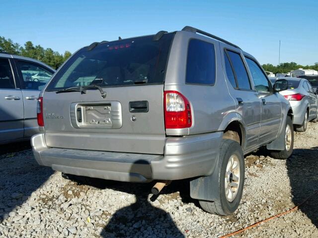 4S2CK58Y544303681 - 2004 ISUZU RODEO SILVER photo 4