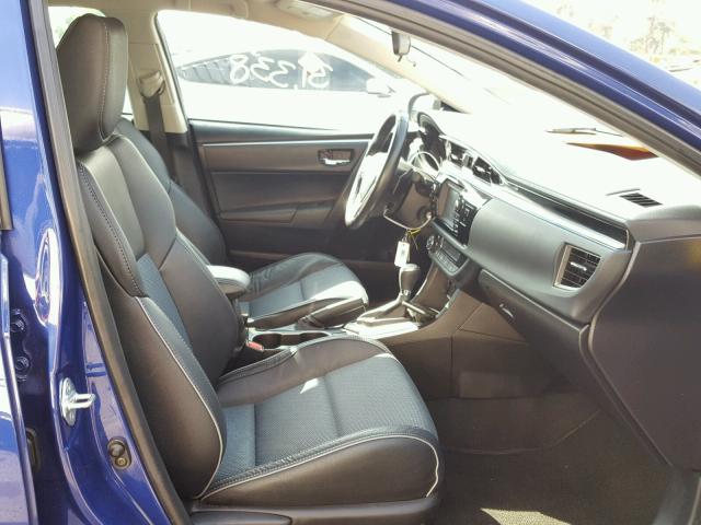 5YFBURHEXGP461840 - 2016 TOYOTA COROLLA L BLUE photo 5