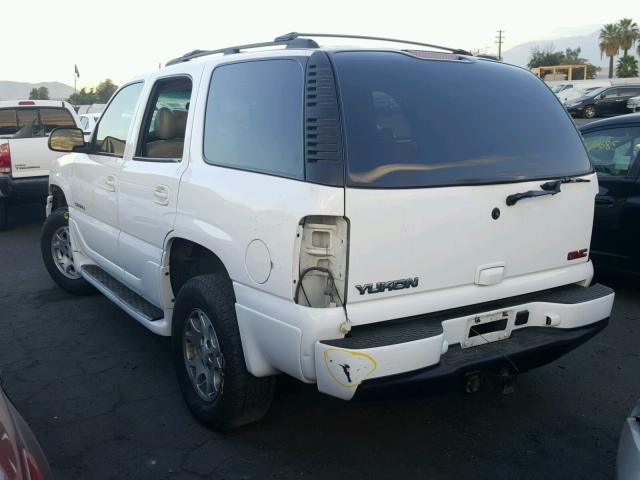 1GKEK63U22J334369 - 2002 GMC DENALI WHITE photo 3