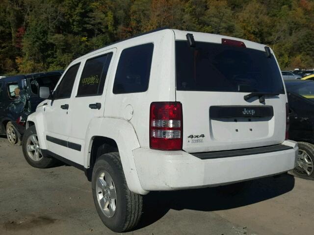 1C4PJMAK7CW153074 - 2012 JEEP LIBERTY SP WHITE photo 3