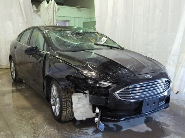 3FA6P0H74HR227331 - 2017 FORD FUSION SE BLACK photo 1