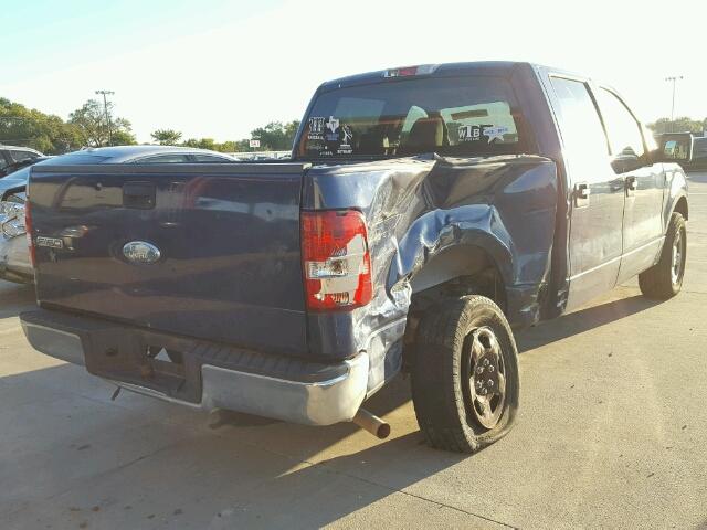 1FTRW12W77KC34955 - 2007 FORD F150 SUPER BLUE photo 4