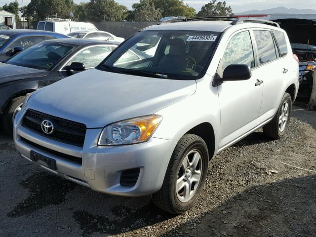 JTMZF4DV9AD017909 - 2010 TOYOTA RAV4 SILVER photo 2