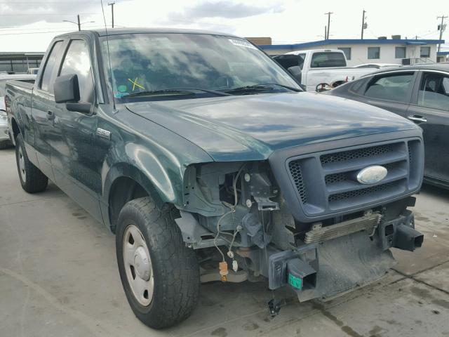 1FTRX12W98FB03842 - 2008 FORD F150 GREEN photo 1