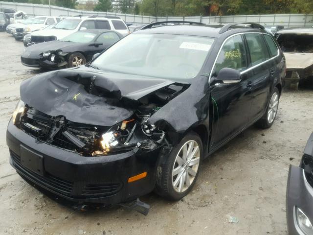 3VWPL7AJ8DM692689 - 2013 VOLKSWAGEN JETTA TDI BLACK photo 2