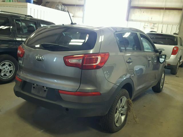 KNDPB3A22D7445735 - 2013 KIA SPORTAGE B GRAY photo 4