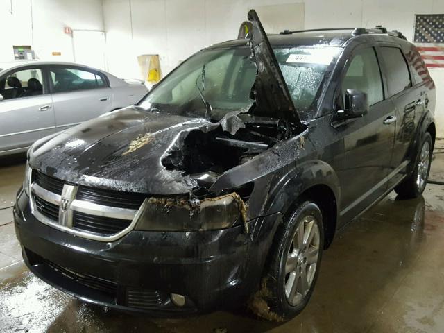 3D4PG6FV9AT120693 - 2010 DODGE JOURNEY BLACK photo 2