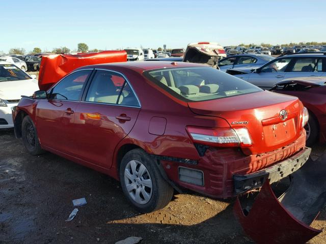 4T1BF3EK8BU131347 - 2011 TOYOTA CAMRY BASE RED photo 3