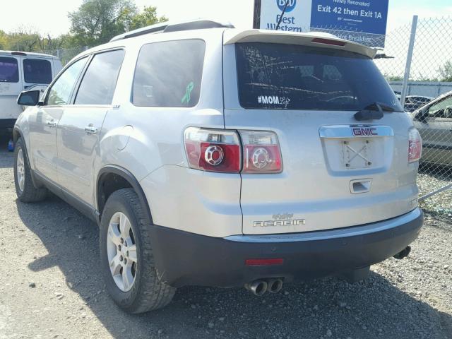 1GKEV33708J110798 - 2008 GMC ACADIA SLT SILVER photo 3