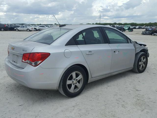 1G1PC5SB3F7102290 - 2015 CHEVROLET CRUZE LT SILVER photo 4