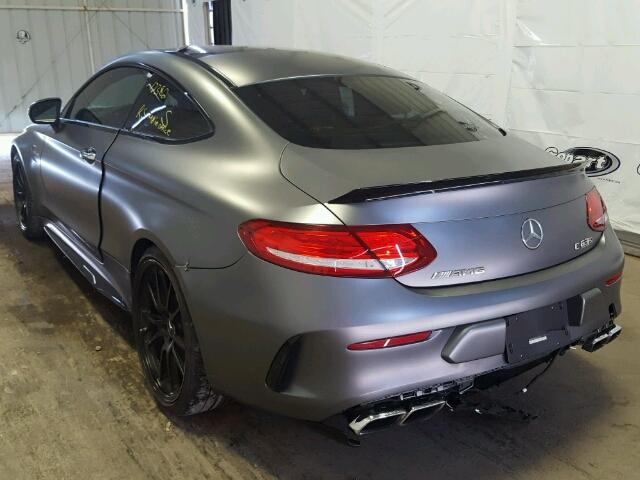 WDDWJ8HB9HF427977 - 2017 MERCEDES-BENZ C 63 AMG-S GRAY photo 3