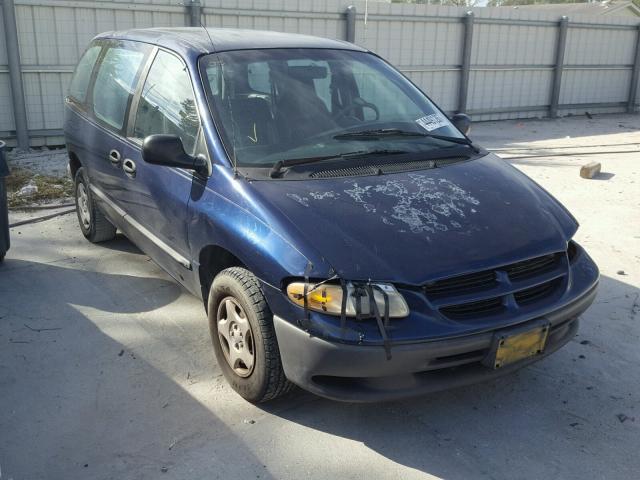 2B4GP2539YR884611 - 2000 DODGE CARAVAN BLUE photo 1